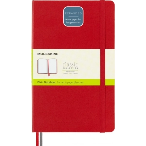 Notes MOLESKINE Classic L (13x21 cm) gładki, twarda oprawa, scarlet red, 400 stron, czerwony-249226
