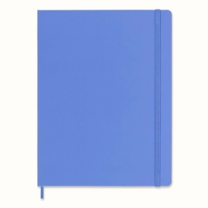 Notes MOLESKINE Classic XL (19x25 cm) w linie, twarda oprawa, hydrangea blue, 192 strony, niebieski-249248