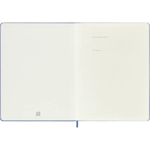 Notes MOLESKINE Classic XL (19x25 cm) w linie, twarda oprawa, hydrangea blue, 192 strony, niebieski-249251