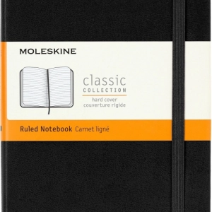 Notes MOLESKINE Classic M (11,5x18 cm) w linie, twarda oprawa, 208 stron, czarny-249308