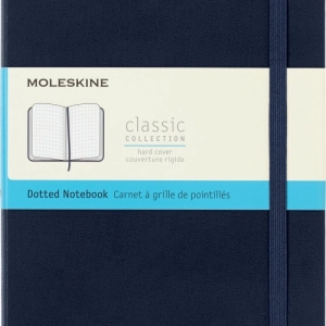 Notes MOLESKINE Classic L (13x21 cm) w kropki, twarda oprawa, sapphire blue, 240 stron, niebieski-249327