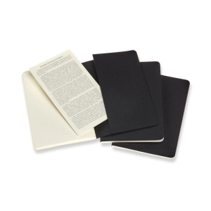 Zestaw 3 Zeszytów MOLESKINE Cahier Journals P (9x14cm) w kropki, 64 strony, czarny-249342
