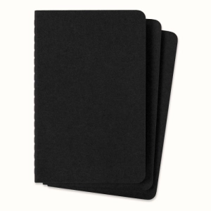 Zestaw 3 Zeszytów MOLESKINE Cahier Journals P (9x14cm) w kropki, 64 strony, czarny-249349