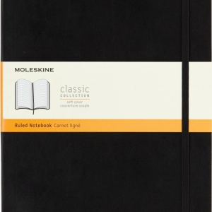 Notes MOLESKINE Classic A4 (21x29,7 cm) w linie, miękka oprawa, 192 strony, czarny-249368