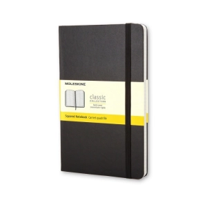 Notes MOLESKINE Classic P (9x14cm) w kratkę, twarda oprawa, 192 strony, czarny-249385