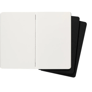 Zestaw 3 Zeszytów MOLESKINE Cahier Journals L (13x21cm) gładki, 80 stron, czarny-249426