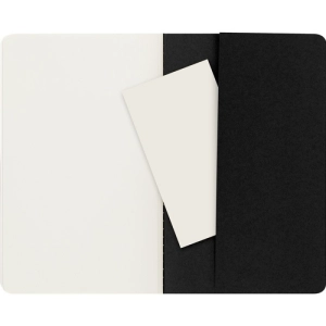 Zestaw 3 Zeszytów MOLESKINE Cahier Journals L (13x21cm) gładki, 80 stron, czarny-249429