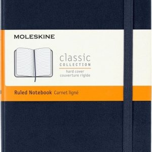Notes MOLESKINE Classic M (11,5x18 cm) w linie, twarda oprawa, sapphire blue, 208 stron, niebieski-249456