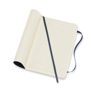 Notes MOLESKINE P (9x14cm) w linie, miękka oprawa, sapphire blue, 192 strony, niebieski-249466