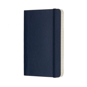 Notes MOLESKINE P (9x14cm) w linie, miękka oprawa, sapphire blue, 192 strony, niebieski-249468
