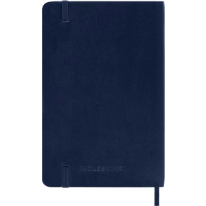 Notes MOLESKINE P (9x14cm) w linie, miękka oprawa, sapphire blue, 192 strony, niebieski-249470