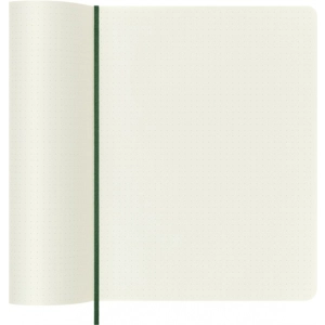 Notes MOLESKINE XL (19x25cm) w kropki, miękka oprawa, myrtle green, 192 strony, zielony-249471