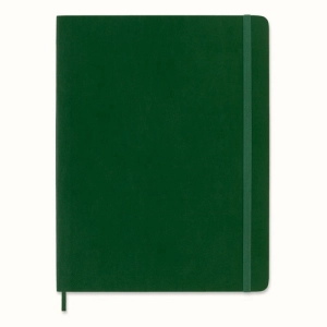Notes MOLESKINE XL (19x25cm) w kropki, miękka oprawa, myrtle green, 192 strony, zielony-249482