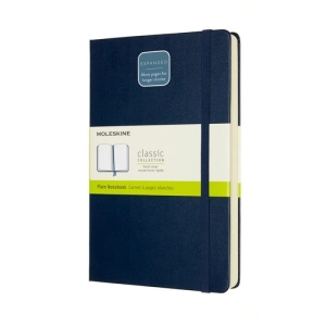 Notes MOLESKINE Classic L (13x21 cm) gładki, twarda oprawa, sapphire blue, 400 stron, niebieski-249495