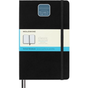 Notes MOLESKINE Classic L (13x21cm) w kropki, twarda oprawa, 400 stron, czarny-249503