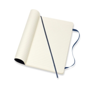 Notes MOLESKINE L (13x21cm) w linie, miękka oprawa, sapphire blue, 192 strony, niebieski-249543