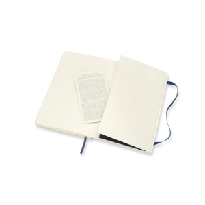 Notes MOLESKINE L (13x21cm) w linie, miękka oprawa, sapphire blue, 192 strony, niebieski-249544