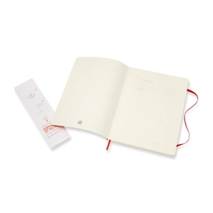 Notes MOLESKINE Classic XL 19x25cm gładki miękka oprawa 192 str czerwony-249548