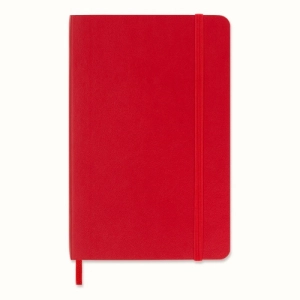 Notes MOLESKINE Classic P (9x14cm) w kratkę, miękka oprawa, 192 strony, czerwony-249581