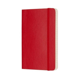 Notes MOLESKINE Classic P (9x14cm) w kratkę, miękka oprawa, 192 strony, czerwony-249583