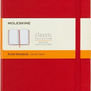 Notes MOLESKINE Classic L (13x21cm) w linie, twarda oprawa, 240 stron, czerwony-249615