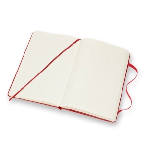 Notes MOLESKINE Classic L (13x21cm) w linie, twarda oprawa, 240 stron, czerwony-249623
