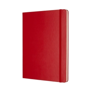 Notes MOLESKINE Classic XL (19x25 cm) gładki, twarda oprawa, 192 strony, czerwony-249625