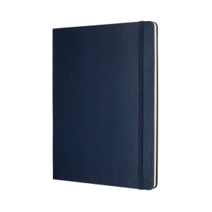 Notes MOLESKINE Classic XL (19x25cm) gładki, twarda oprawa, sapphire blue, 192 strony, niebieski-249631