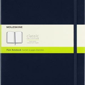 Notes MOLESKINE Classic XL (19x25cm) gładki, twarda oprawa, sapphire blue, 192 strony, niebieski-249633
