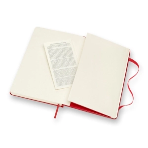 Notes MOLESKINE Classic L (13x21cm) w kratkę, twarda oprawa, 240 stron, czerwony-249672