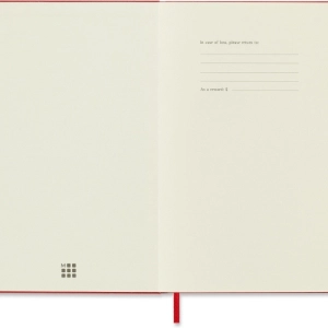 Notes MOLESKINE Classic L (13x21cm) w kratkę, twarda oprawa, 240 stron, czerwony-249675