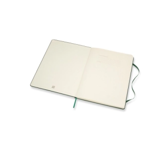Notes MOLESKINE Classic XL (19x25cm) w linie, twarda oprawa, myrtle green, 192 strony, zielony-249702