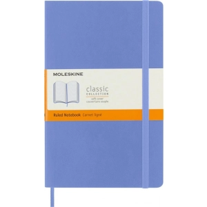 Notes MOLESKINE Classic L (13x21 cm) w linie, miękka oprawa, hydrangea blue, 192 strony, niebieski-249708