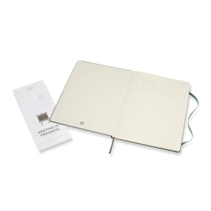 Notes MOLESKINE PROFESSIONAL XL (19x25 cm), forest green, twarda oprawa, 192 strony, zielony-249758