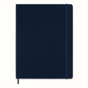 Notes MOLESKINE Classic XL (19x25cm) w linie, twarda oprawa, sapphire blue, 192 strony, niebieski-249766