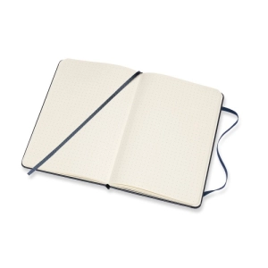 Notes MOLESKINE Classic M (11,5x18 cm) w kropki, twarda oprawa, sapphire blue, 208 stron, niebieski-249790