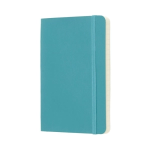 Notes MOLESKINE P (9x14 cm) w linie, miękka oprawa, reef blue, 192 strony, niebieski-249808