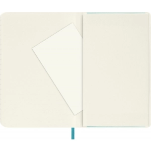 Notes MOLESKINE P (9x14 cm) w linie, miękka oprawa, reef blue, 192 strony, niebieski-249810