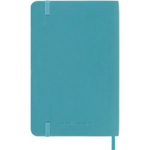 Notes MOLESKINE P (9x14 cm) w linie, miękka oprawa, reef blue, 192 strony, niebieski-249811