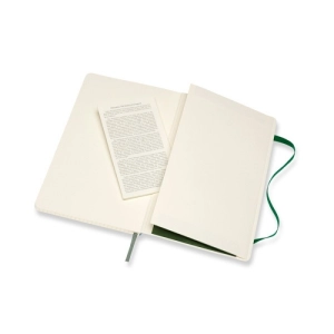 Notes MOLESKINE L (13x21cm) w kratkę, miękka oprawa, myrtle green, 192 strony, zielony-249815