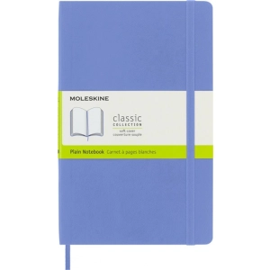 Notes MOLESKINE Classic L (13x21 cm) gładki, miękka oprawa, hydrangea blue, 192 strony, niebieski-249851