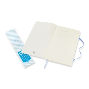 Notes MOLESKINE Classic L (13x21 cm) gładki, miękka oprawa, hydrangea blue, 192 strony, niebieski-249852