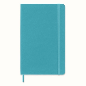 Notes MOLESKINE Classic L (13x21 cm) w linie, twarda oprawa, reef blue, 240 stron, niebieski-249888