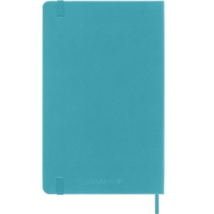 Notes MOLESKINE Classic L (13x21 cm) w linie, twarda oprawa, reef blue, 240 stron, niebieski-249889