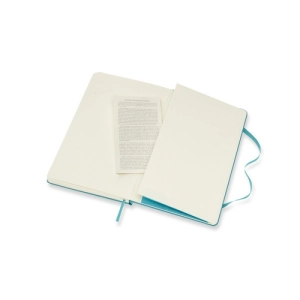 Notes MOLESKINE Classic L (13x21 cm) w linie, twarda oprawa, reef blue, 240 stron, niebieski-249890