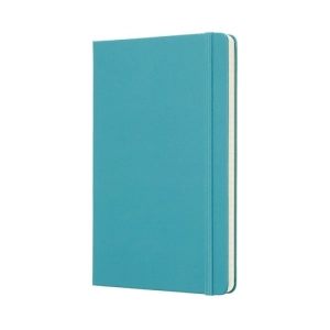Notes MOLESKINE Classic L (13x21 cm) w linie, twarda oprawa, reef blue, 240 stron, niebieski-249893