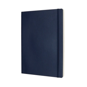 Notes MOLESKINE XL (19x25cm) gładki, miękka oprawa, sapphire blue, 192 strony, niebieski-249971