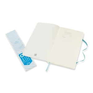 Notes MOLESKINE L (13x21 cm) w linie, miękka oprawa, reef blue, 192 strony, niebieski-249989