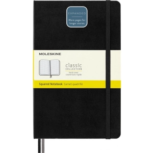 Notes MOLESKINE Classic L (13x21cm) w kratkę, twarda oprawa, 400 stron, czarny-249996