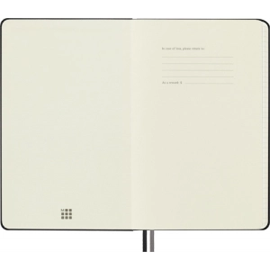 Notes MOLESKINE Classic L (13x21cm) w kratkę, twarda oprawa, 400 stron, czarny-249998